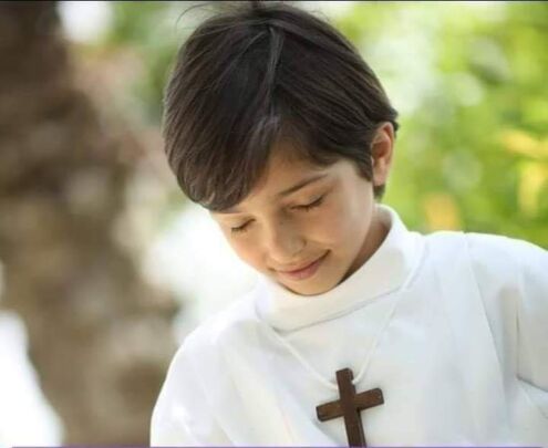 نصلّي هذه الصلاة لروح الطفل اندرو الذي انتقل الى احضان يسوع