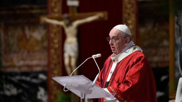 البابا فرنسيس قداس عيد العنصرة 31 أيار مايو 2020 Vatican Media