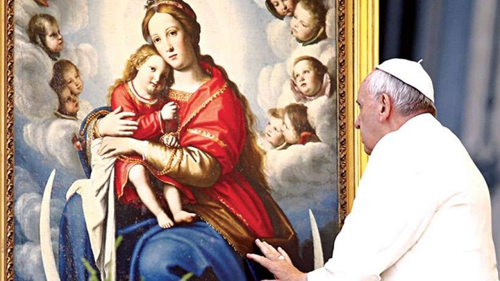 pope francis Virgin Mary web