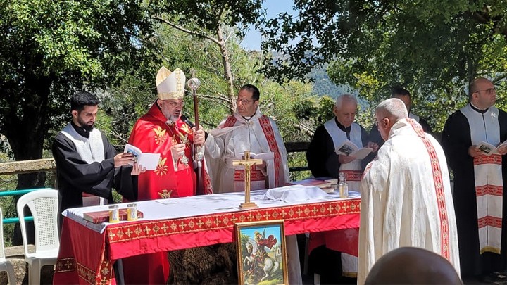 سويف في عيد مار جرجس مشروعنا هو إخلاء الذّات حتّى نرتقي إنسانيًا واجتماعيًا وروحيًا