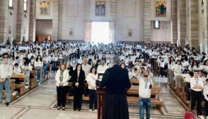 احتفل إقليم الشمال لفرسان العذراء بعيد الفرسان ال٦٥ في كنيسة مار مارون _ زغرتا