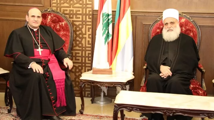 بورجيا التقى أبي المنى وأكّدا على أهمّيّة الالتزام سويًا بالعمل من أجل السّلام وخير البلاد وشعبها