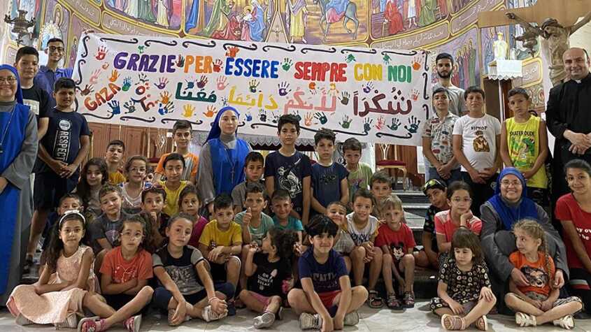 أطفال غزة يحيّون أطفال العالم في لقائهم مع البابا فرنسيس