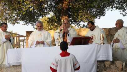 السفير البابوي يترأس الاحتفال بعيد مار الياس في مسقط رأسه بشمال الأردن