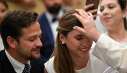 البابا فرنسيس في مقابلته العامة مع المؤمنين (VATICAN MEDIA Divisione Foto)